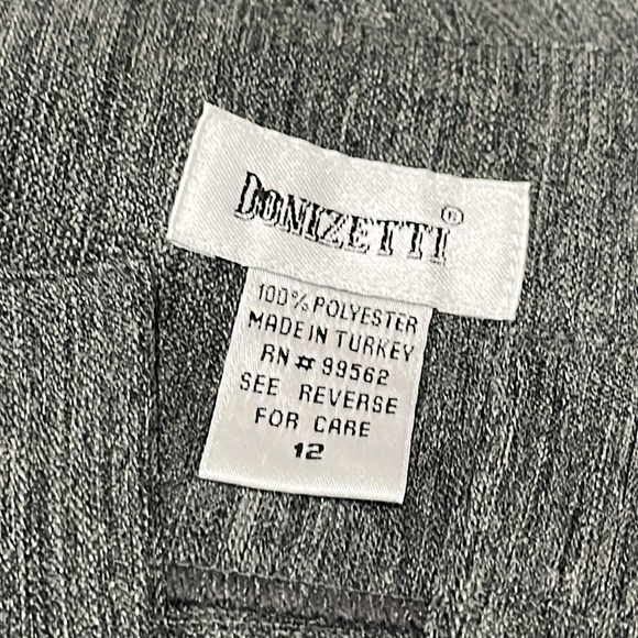 Grey Quarter-Length Sleeved Zipper Front Midi Dress, Sz12 - Picture 10 of 16